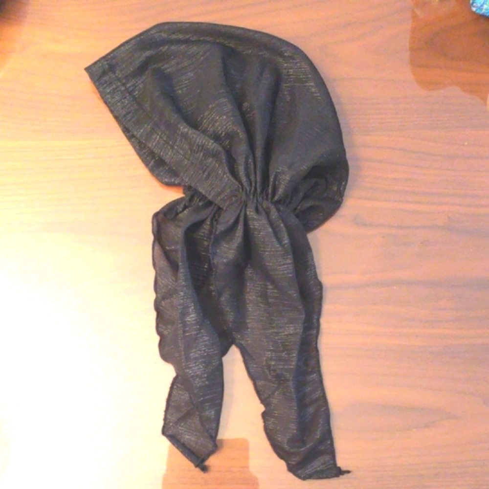 Elegant Black Hair Scarf